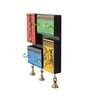 Dhokra Multicolored Wooden With Four Hooks Key Holder