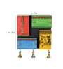 Dhokra Multicolored Wooden With Four Hooks Key Holder