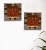 Dhokra Work & Warli Hanpainted Wall Decor Set In Wood