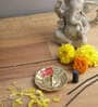 Dhoop Stand For Puja | Brass Dhoop Batti Holder | Incense Stick Stand with Ash Catcher For Pooja | Dhup Stick Stand (8 x 1.5 cm)