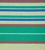 Stripe Pattern Green Ribbed Cotton 18x13 Inches Placemats (Set of 6)
