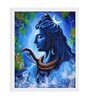 Dhyan Lord Shiva Handmade Acrylic Paint On Canvas Unframed