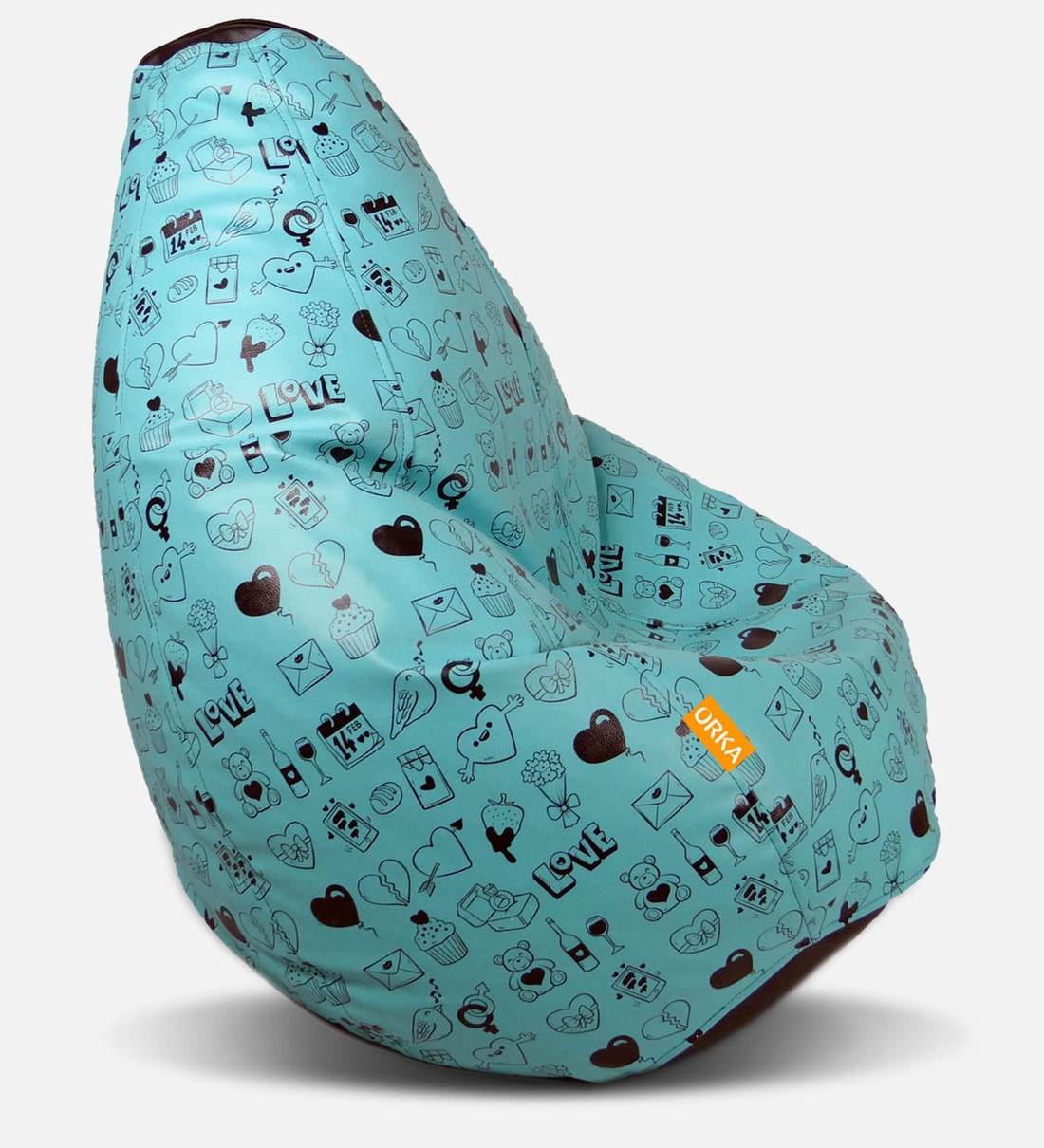 Buy Digital Printed XL Bean Bag with Beans in Blue Colour at 50 OFF by