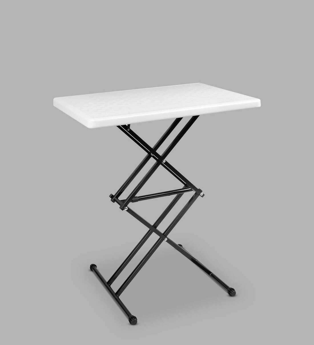Buy Dillon Portable Table in White Finish with Adjustable Height Online Portable Tables