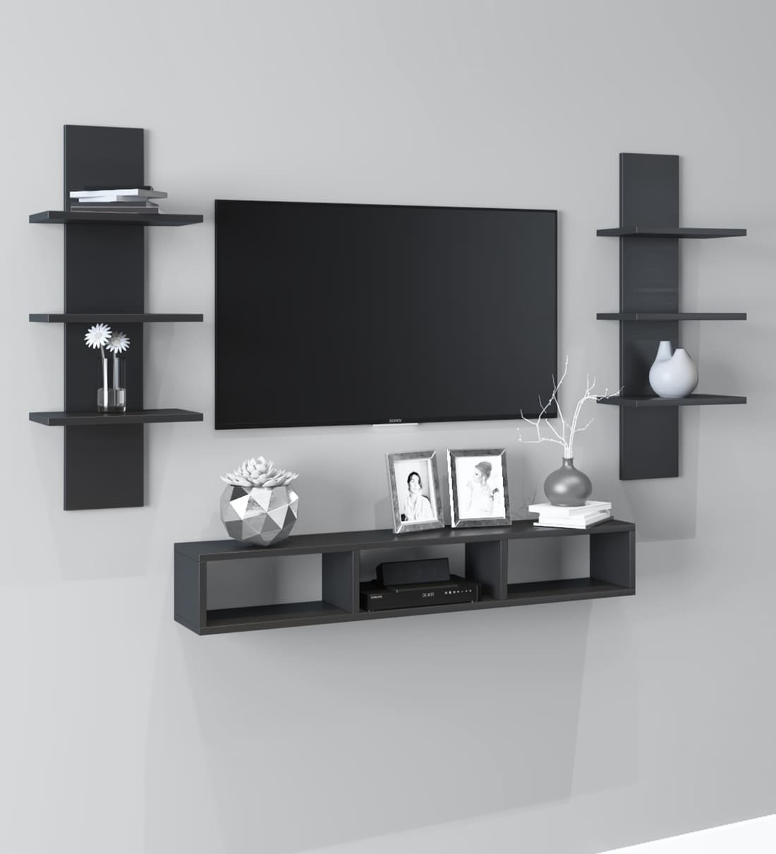 Buy Dime TV Unit in Black Finish for TVs up to 43\ at 100 OFF by