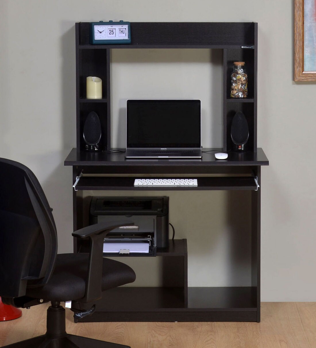 Buy Dion Computer Table in Wenge Colour By Nilkamal Online Computer Tables Tables