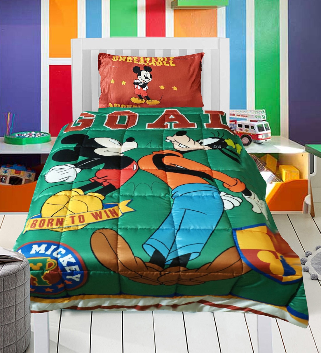 cotton mickey mouse sheets