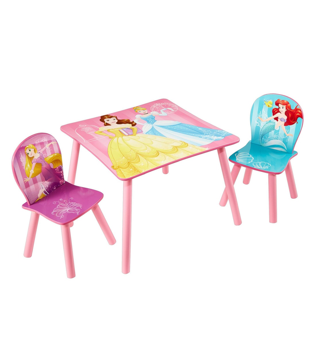 Buy Disney Princess Table & Chairs Set in Pink by Cot & Candy Online