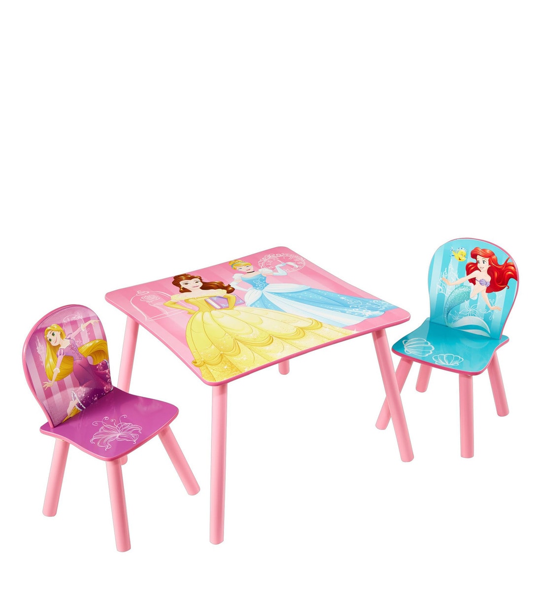 Disney princess plastic 2024 table and chairs