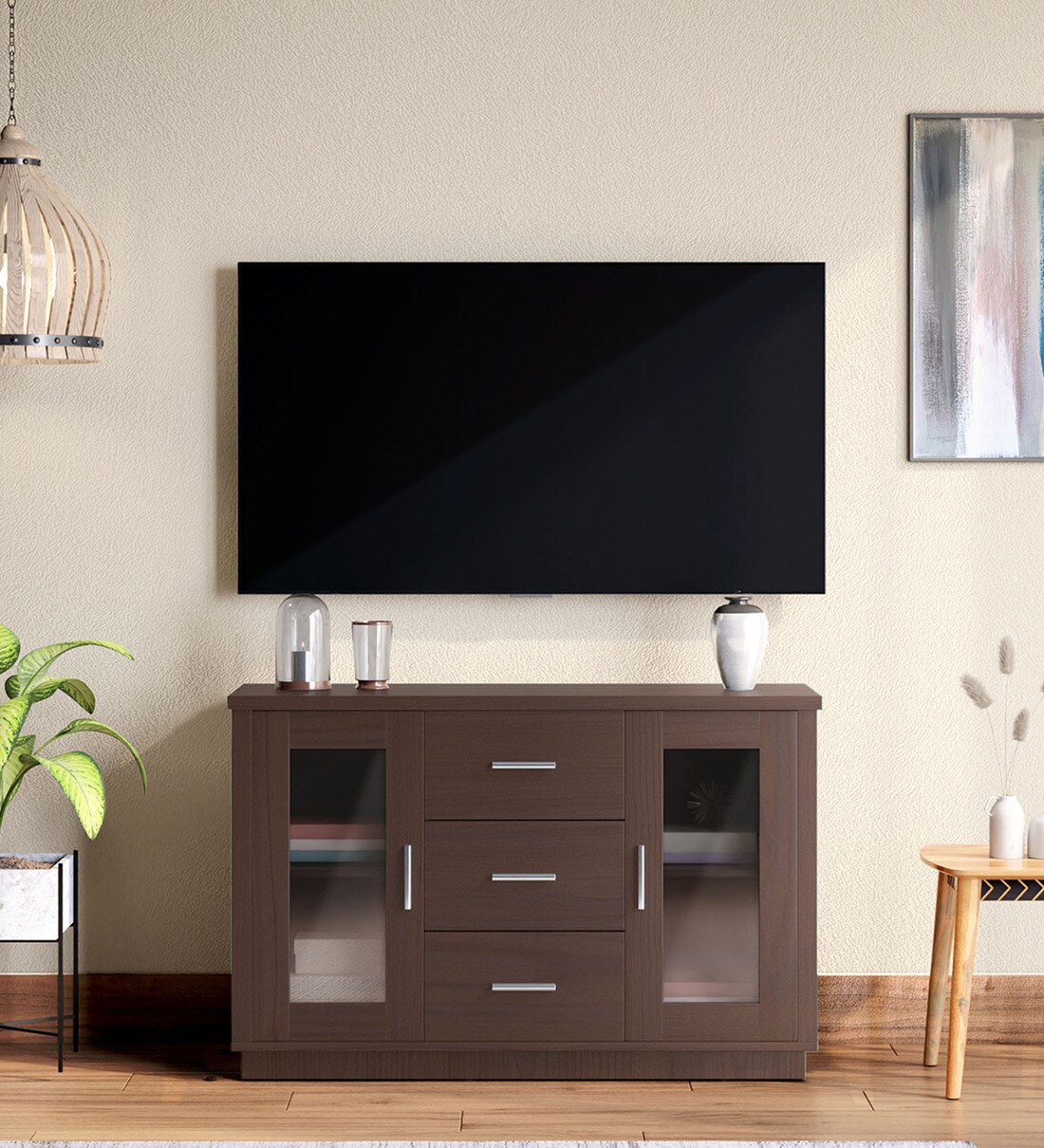 Buy Display Expo Sideboard in Cherry Finish at 10 OFF by Godrej