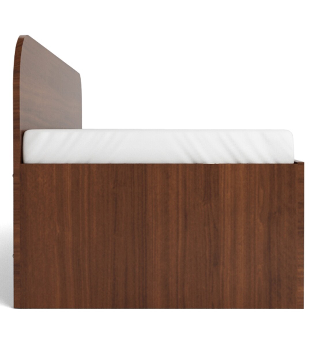 Buy Diwan Single Bed with Storage in Walnut Colour by Godrej Interio
