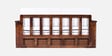 Diamond Sheesham Wood Pull Out 3 Seater Sofa Cum Bed In Provincial Teak Finish With Storage