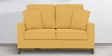 Diego Fabric 2 Seater Sofa In Camel Yellow Colour