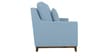 Diego Fabric 3 Seater Sofa In Ice Blue Colour