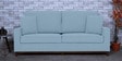 Diego Fabric 3 Seater Sofa In Ice Blue Colour