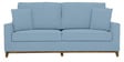 Diego Fabric 3 Seater Sofa In Ice Blue Colour