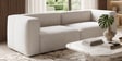 Sleek Upholstered 2 Seater Sofa In Off-White Colour