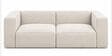 Sleek Upholstered 2 Seater Sofa In Off-White Colour