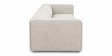 Sleek Upholstered 2 Seater Sofa In Off-White Colour