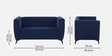 Diva Fabric 2 Seater Sofa In Cobalt Blue Colour