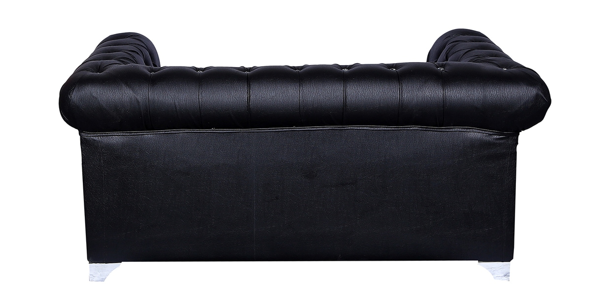 Buy Diamond Sofa set (3+2 Seater) in Black Colour by Parin Online