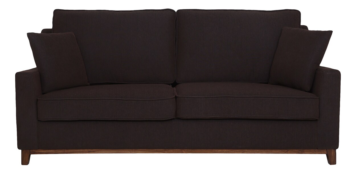 Buy Diego 3 Seater Sofa In Chestnut Brown Colour By Woodsworth Online