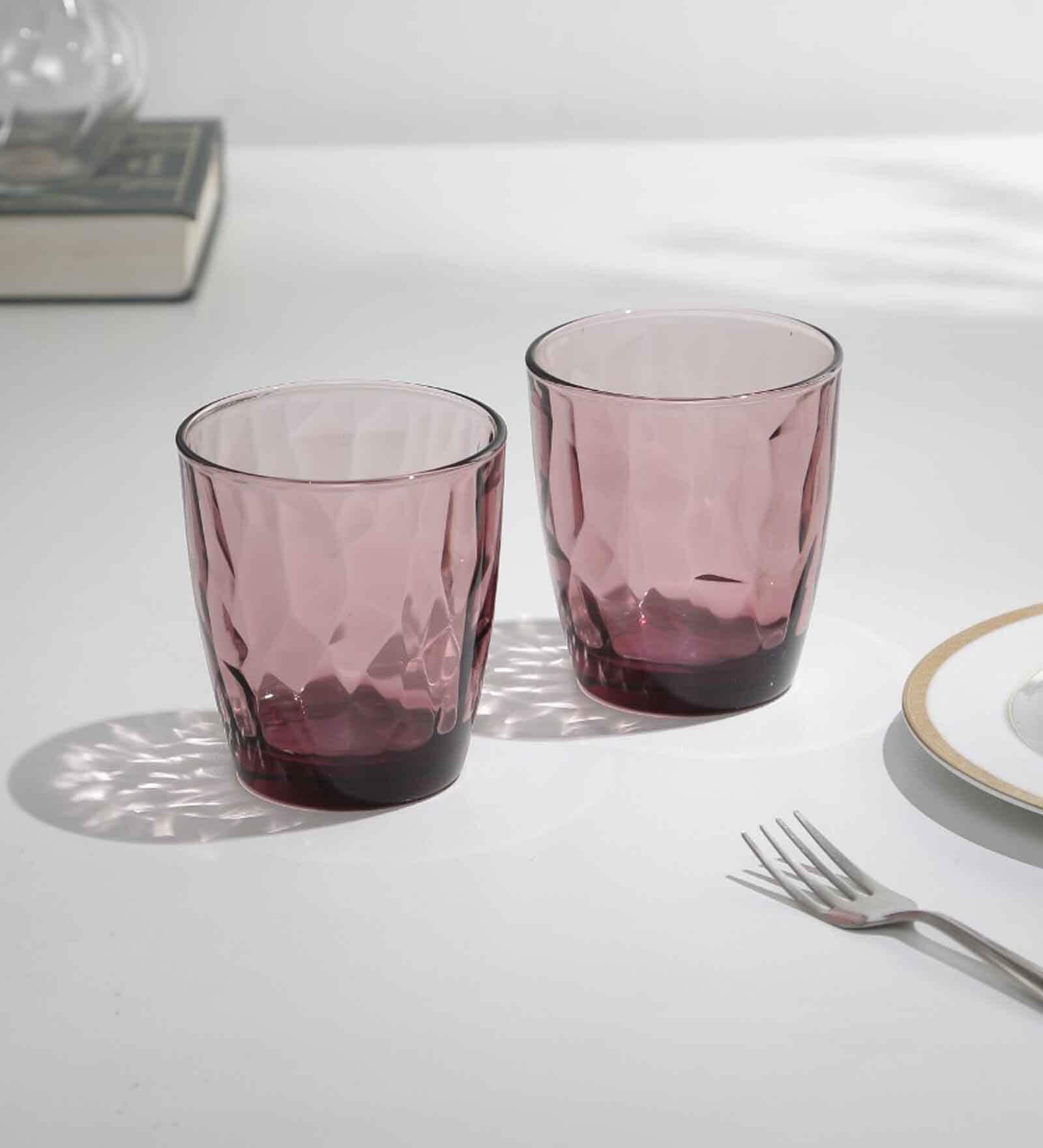 Diamond 390ml Purple Glass (Set of 6) Everyday Glasses