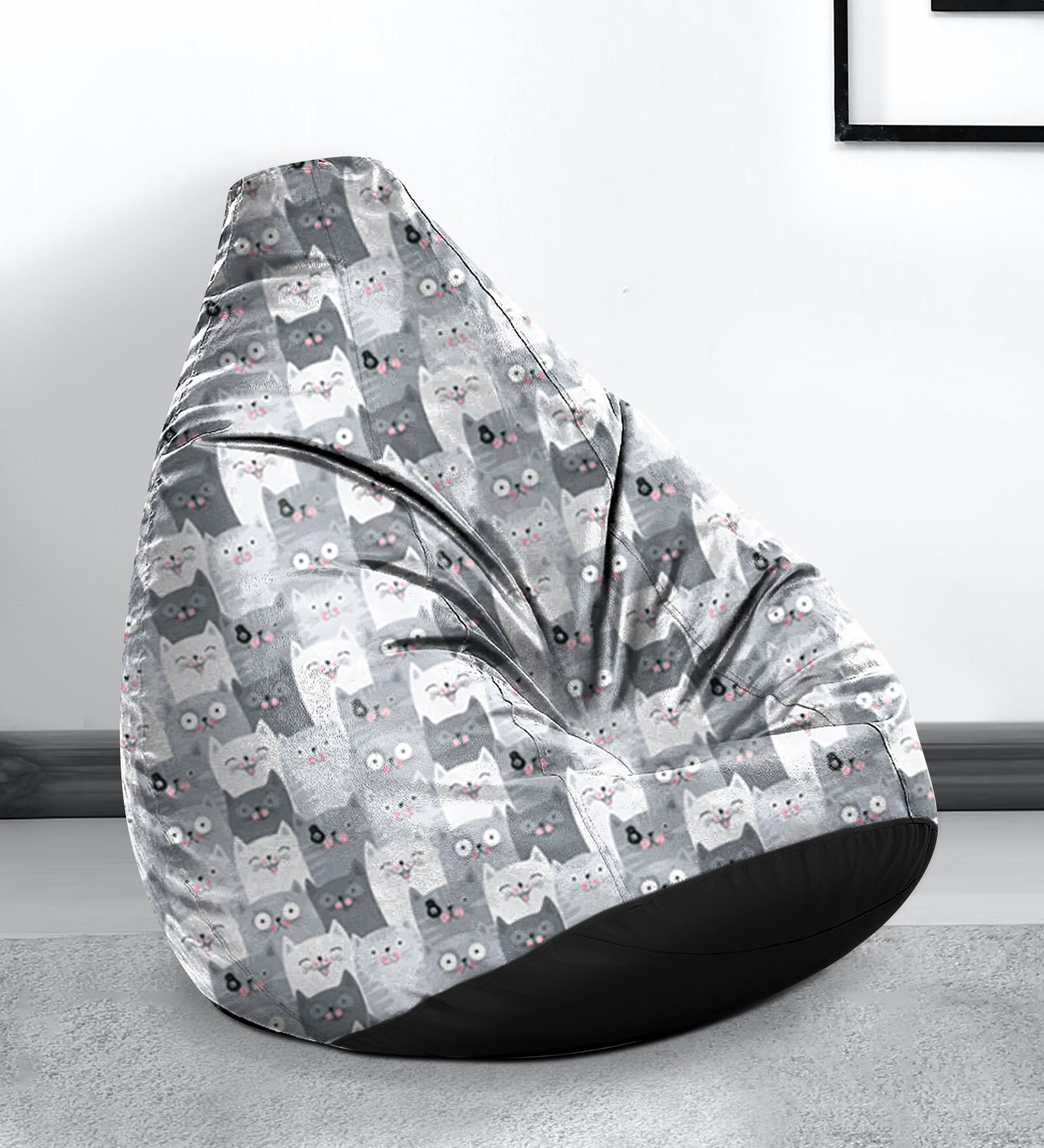 Fusion XXXL Leatherette Bean Bag with Beans in