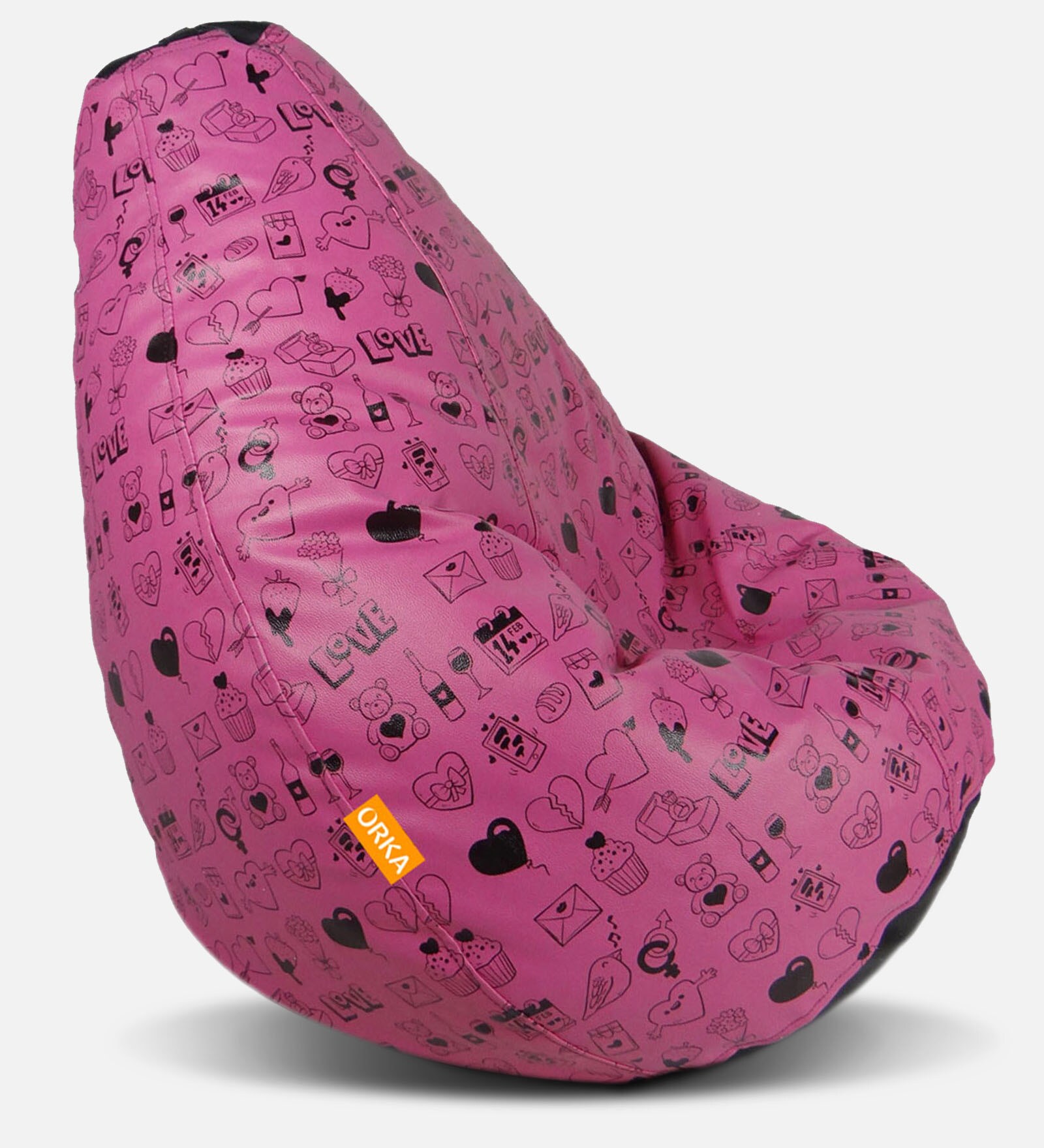 Buy Digital Printed XL Bean Bag with Beans in Purple Colour at 48 OFF