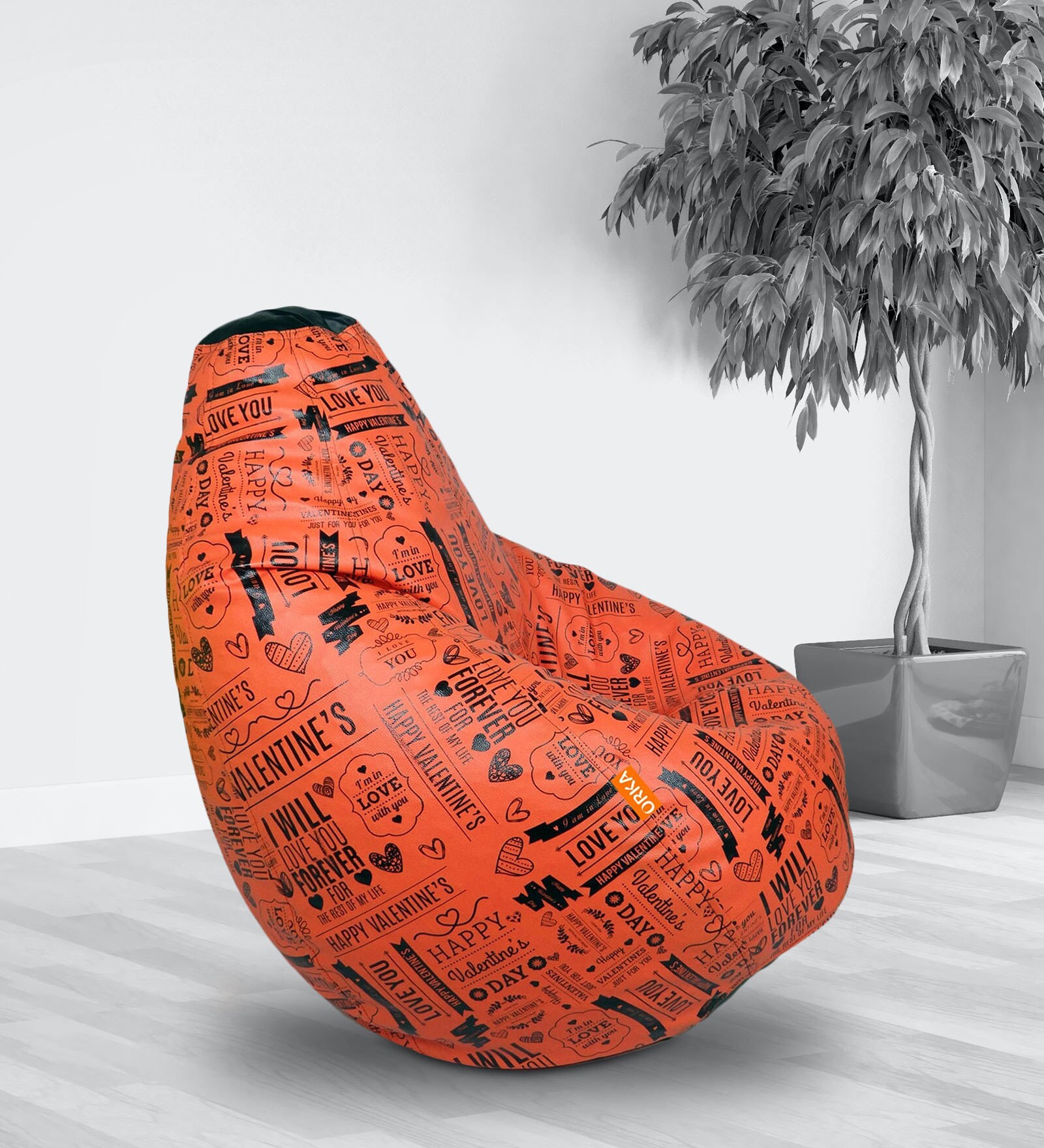 Digital Printed XXXL Bean Bag with Beans in Multi Colour