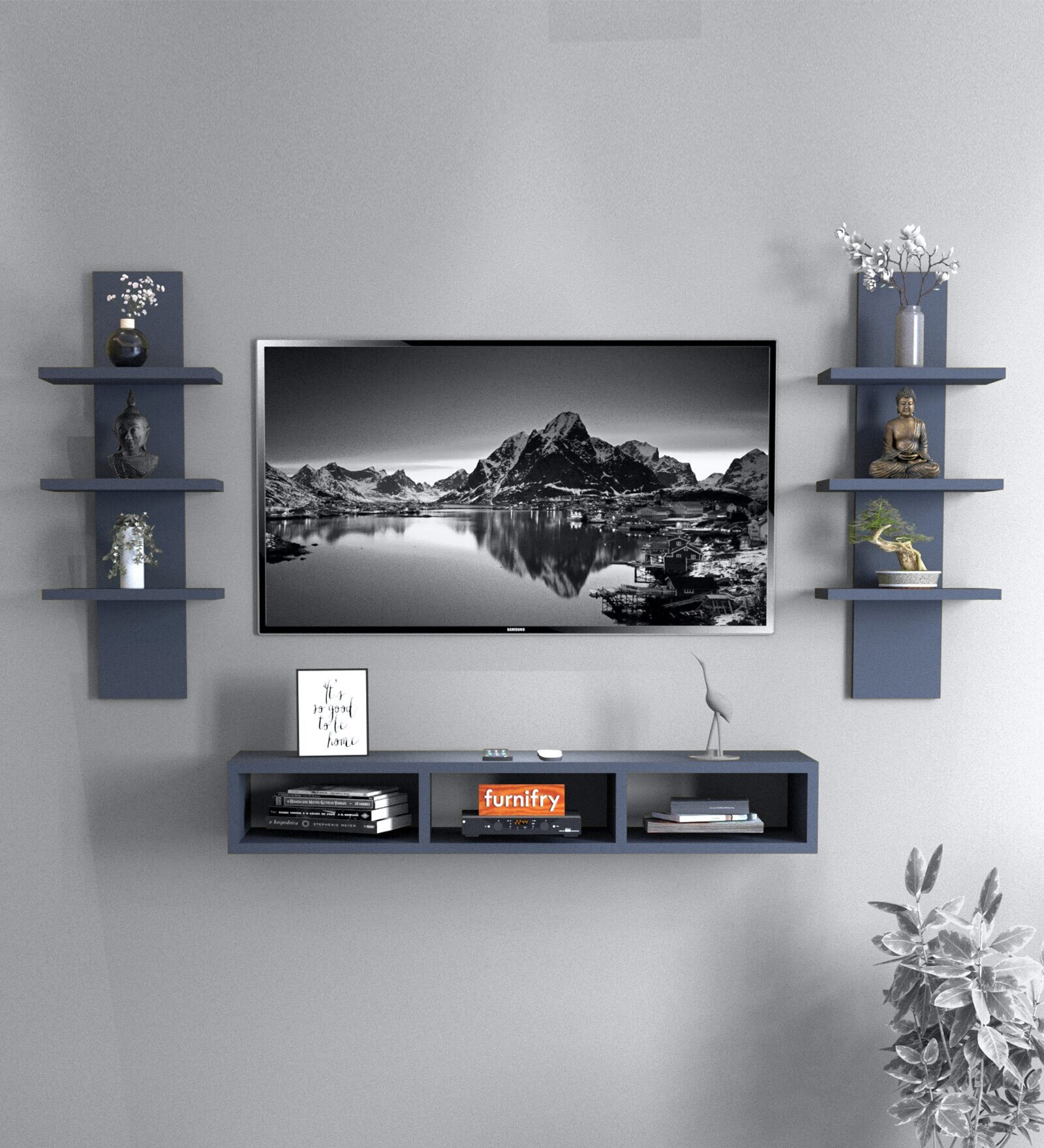 Dime TV Unit For TV Upto 43" in Grey Colour