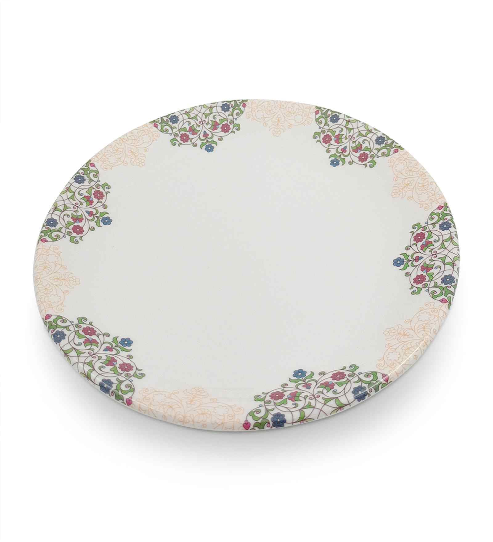 Dinner Plate Set   Ethenic Art  10.75  , Stain Free, Glazed Finish, Pure Melamine ,6 nos.