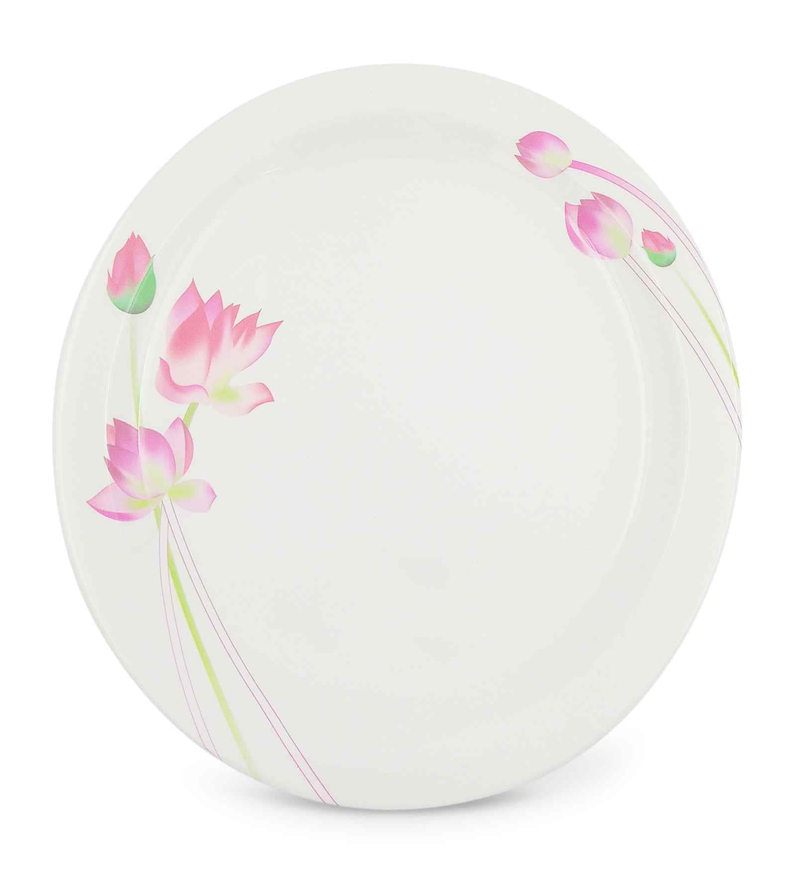 Dinner Plate Set   Sweety Tulip 11.0  , Stain Free, Glazed Finish, Pure Melamine ,6 nos.