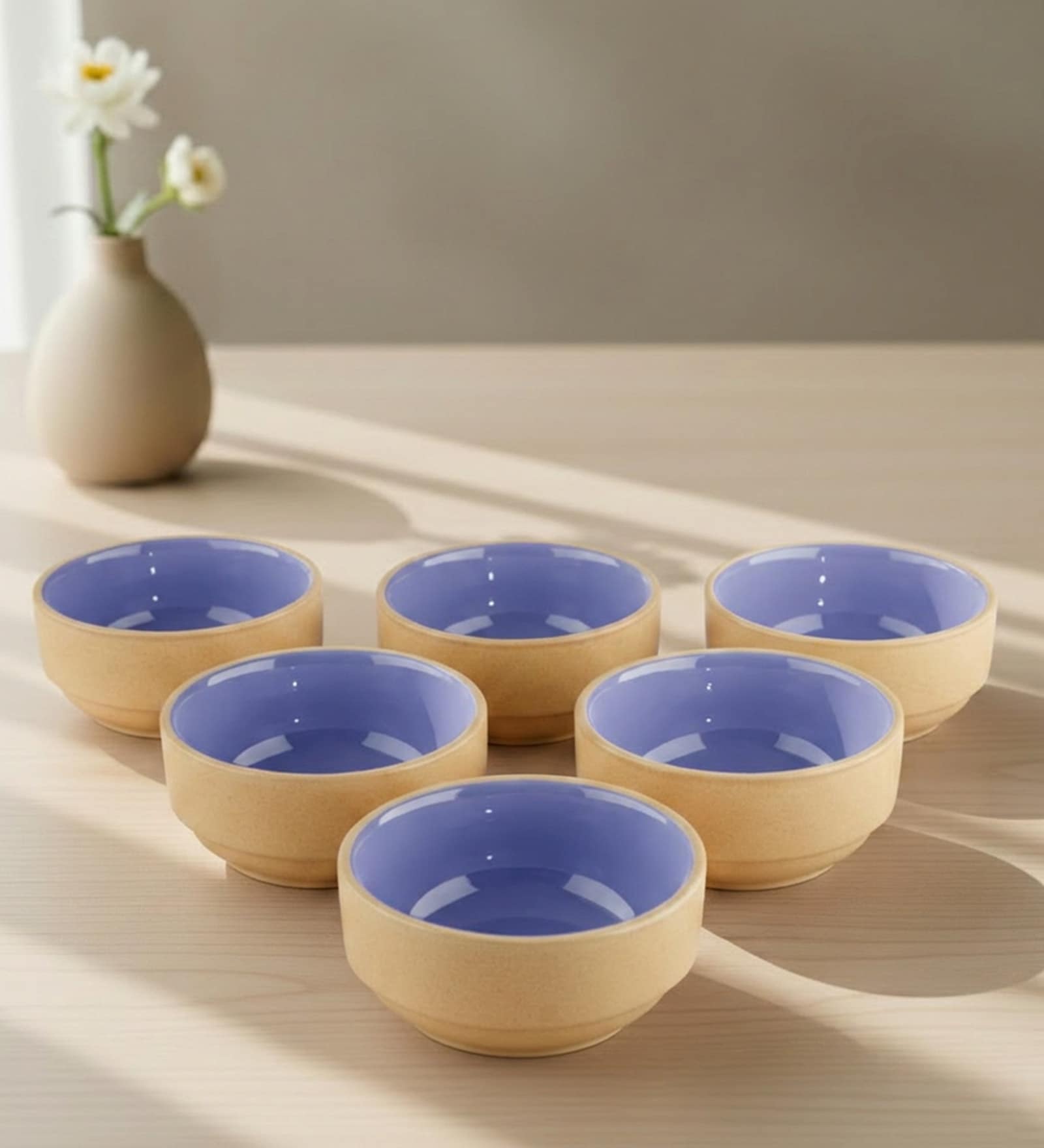 Lavendar Dip Bowls Set of 6