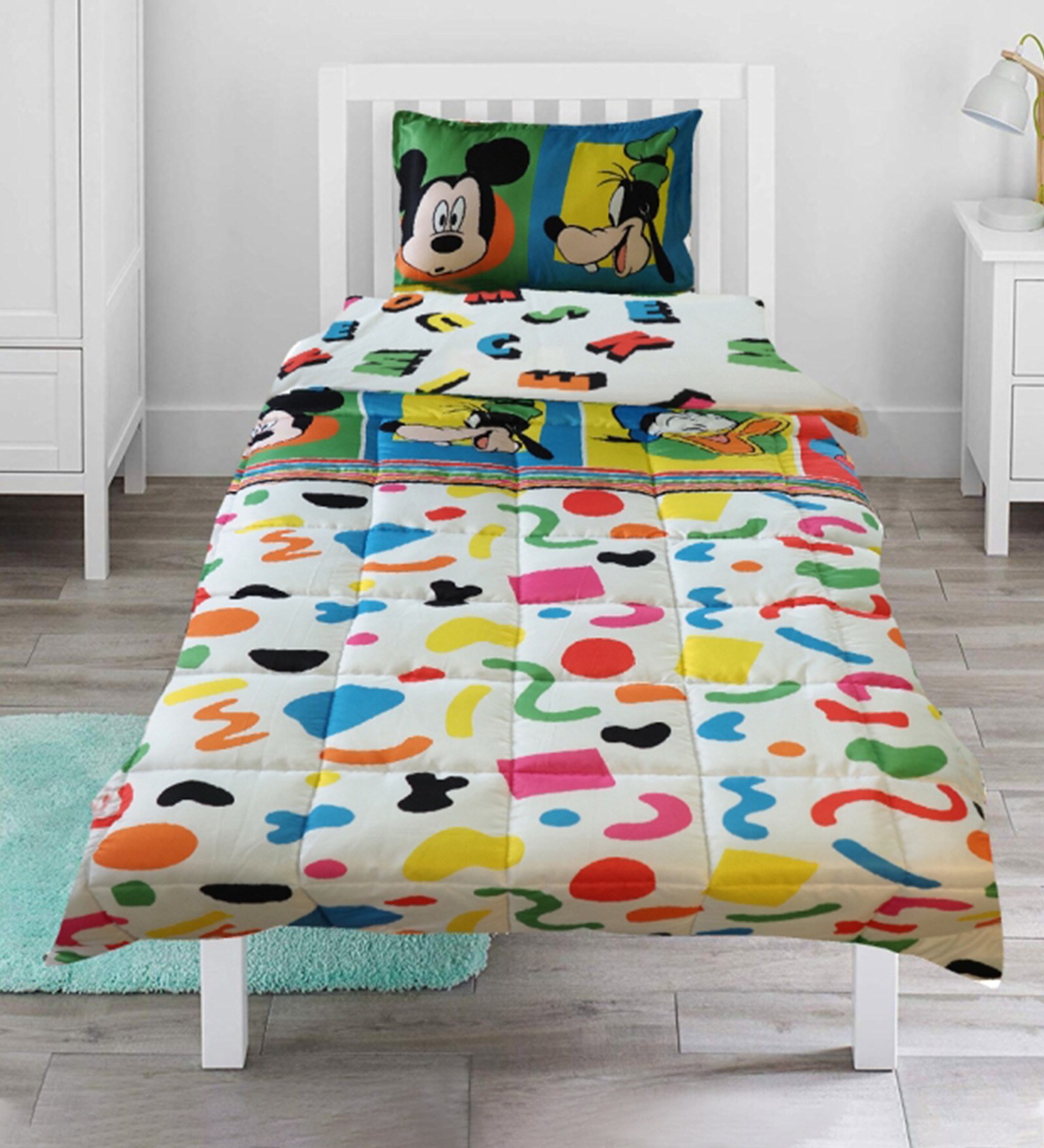 Buy Disney Mickey Mouse Alphabets Comforter Set by Cot & Candy at 20 OFF by Cot & Candy Pepperfry