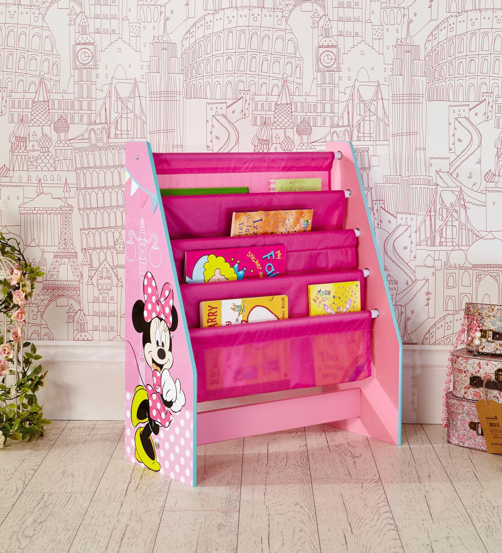 Buy Disney Minnie Mouse Sling Bookcase in Pink by Cot & Candy Online