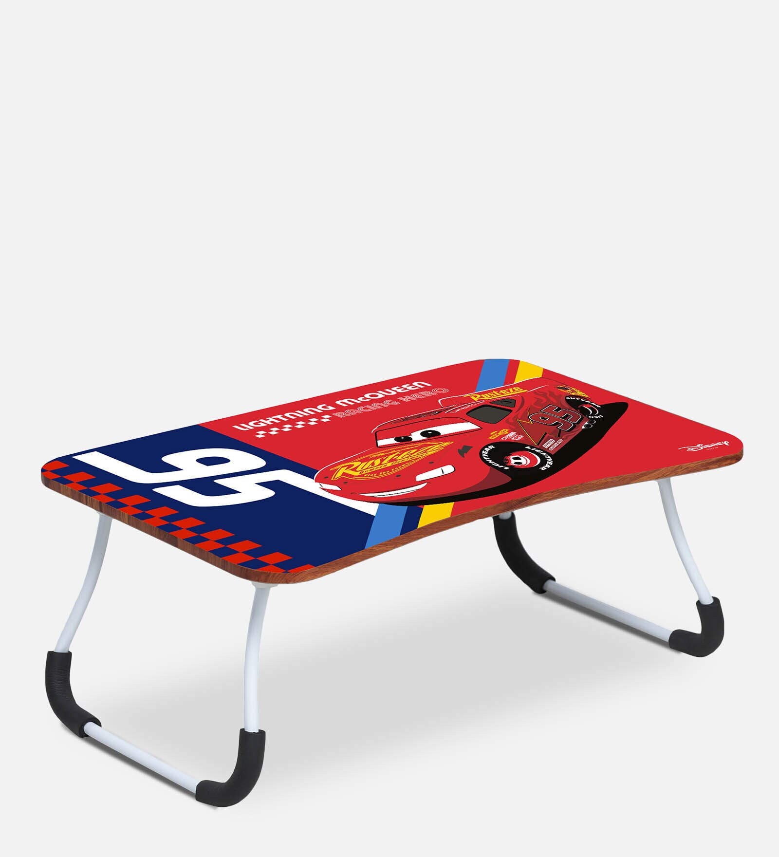 Disney Lightning McQueen Racing Hero Foldable Laptop Table In Red Colour