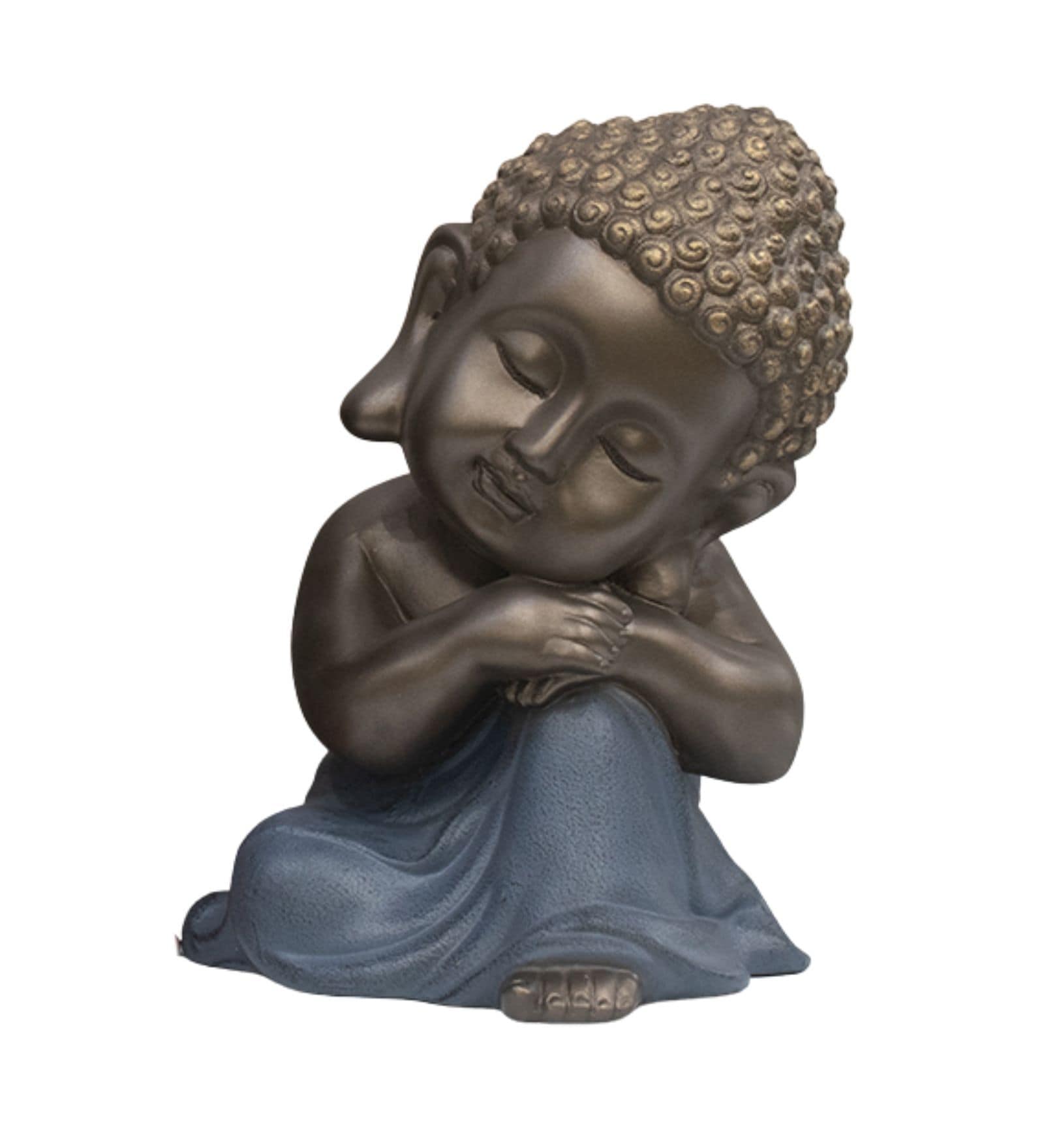 Divine Baby Buddha Statue in Blue Symbol Of Joy, Peace & Positivity (Blue)