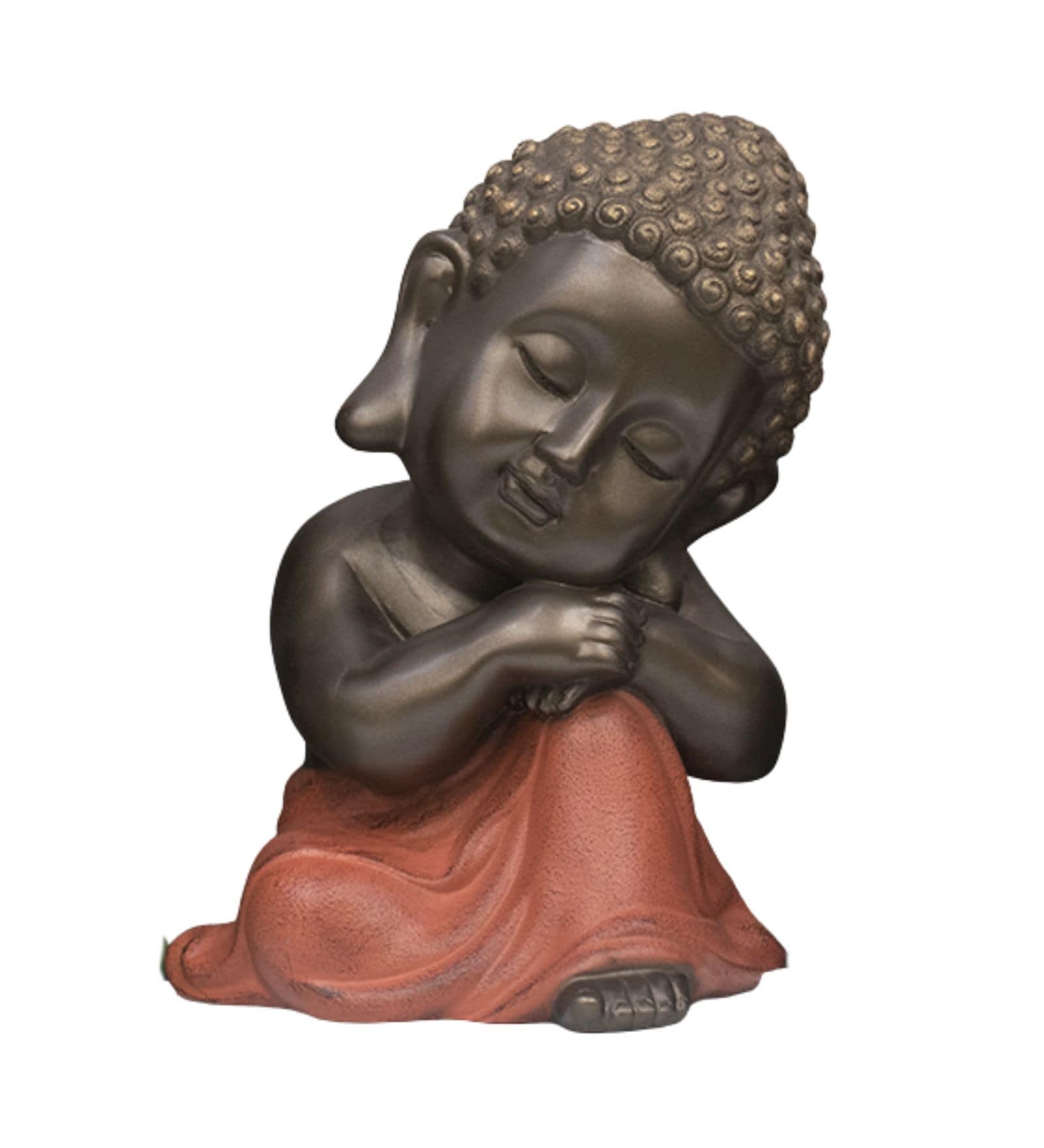 Divine Baby Buddha Statue in Red Symbol Of Joy, Peace & Positivity (Red)