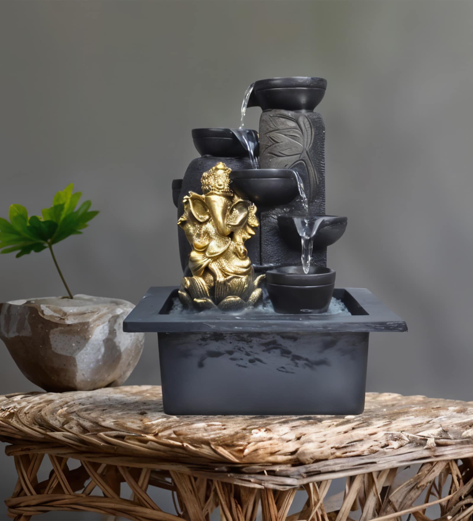 Divine-Ganesha 5 Drop Water Fountain