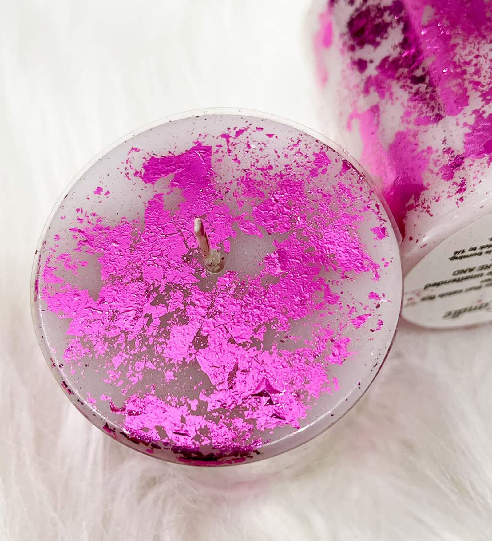 Buy Gold Leaf Pillar Candle Set Of 2 Metallic Pillar Candles Party