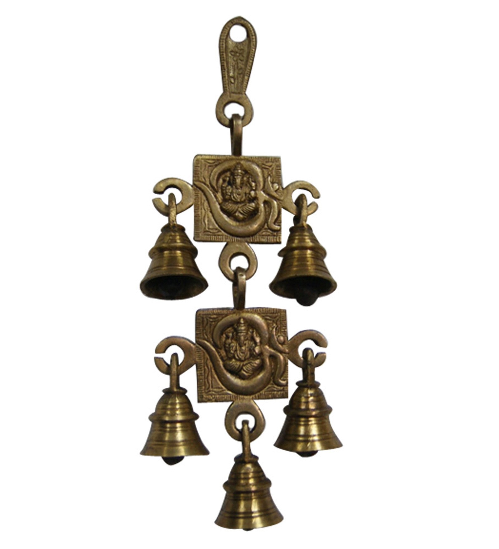 Buy Divya Mantra Vastu Om Brass 5bell Ganesha Toran Wall Hanging