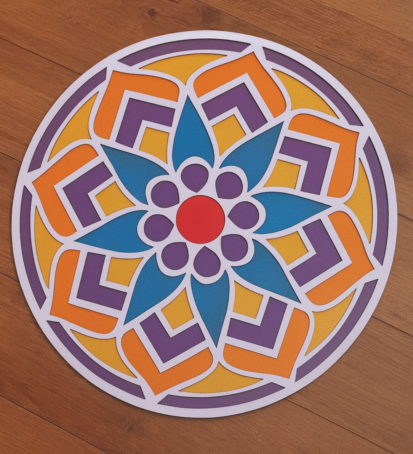 Diwali Rangoli Stencil Mat for Door Entrance Decoration