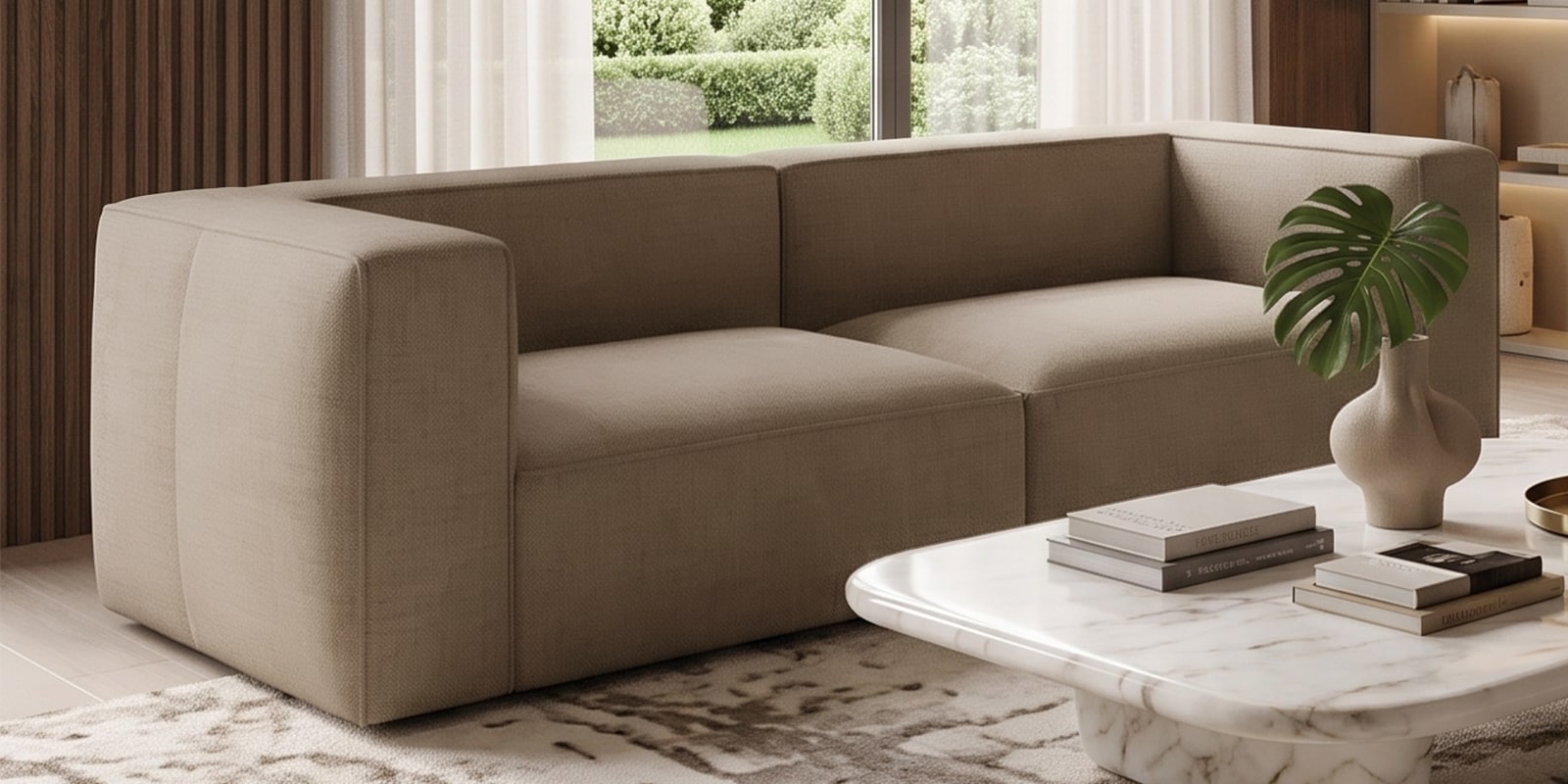 Diva 2 Seater Sofa In Sand Beige Colour