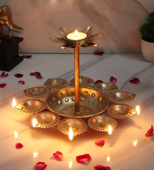 Dia Urli With Detachable Tealight Single