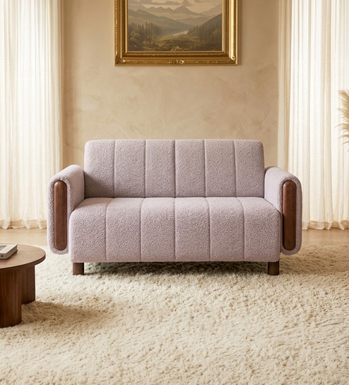 Diamond 2 Seater Sofa In White Color