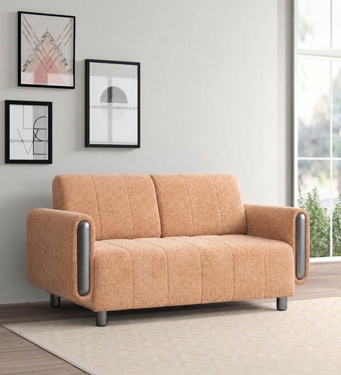 Diamond 2 Seater Sofa In Orange Color