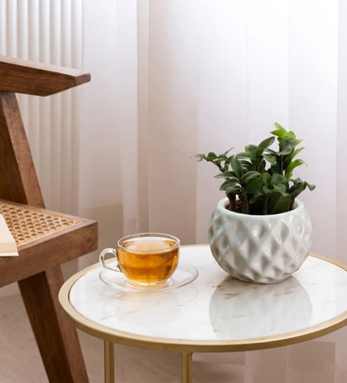 Diamond Texture Ceramic Planter Pot