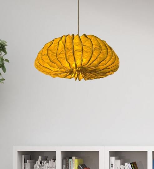 Disc Sea Urchin (Small) Stainless Steel & Banana Fibre Pendant Hanging Light