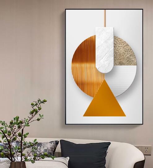 Disck Multicolour Synthetic Wood Wall Art